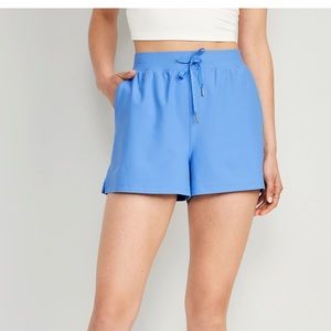 Old Navy Powersoft shorts set of 3 high waisted blue orange black medium